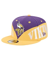 New Era Men's Purple/Gold Minnesota Vikings Split 9FIFTY Snapback Hat