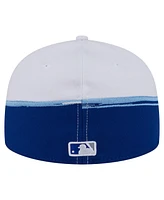 New Era Men's Royal/White Kansas City Royals Paint Stroke 59FIFTY Fitted Hat