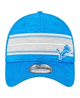 New Era Men's Blue Detroit Lions Stripes 39THIRTY Flex Hat