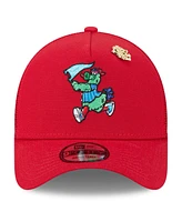 New Era Men's Red Philadelphia Phillies 2025 Big League Chew A-Frame 9FORTY Adjustable Trucker Hat