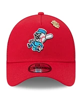 New Era Men's Red Cincinnati Reds 2025 Big League Chew A-Frame 9FORTY Adjustable Trucker Hat