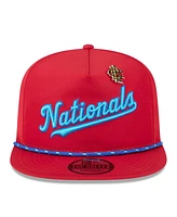 New Era Men's Red Washington Nationals 2025 Big League Chew Golfer Snapback Hat
