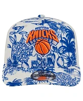 New Era Men's White New York Knicks Lemon Tree 9SEVENTY Adjustable Hat