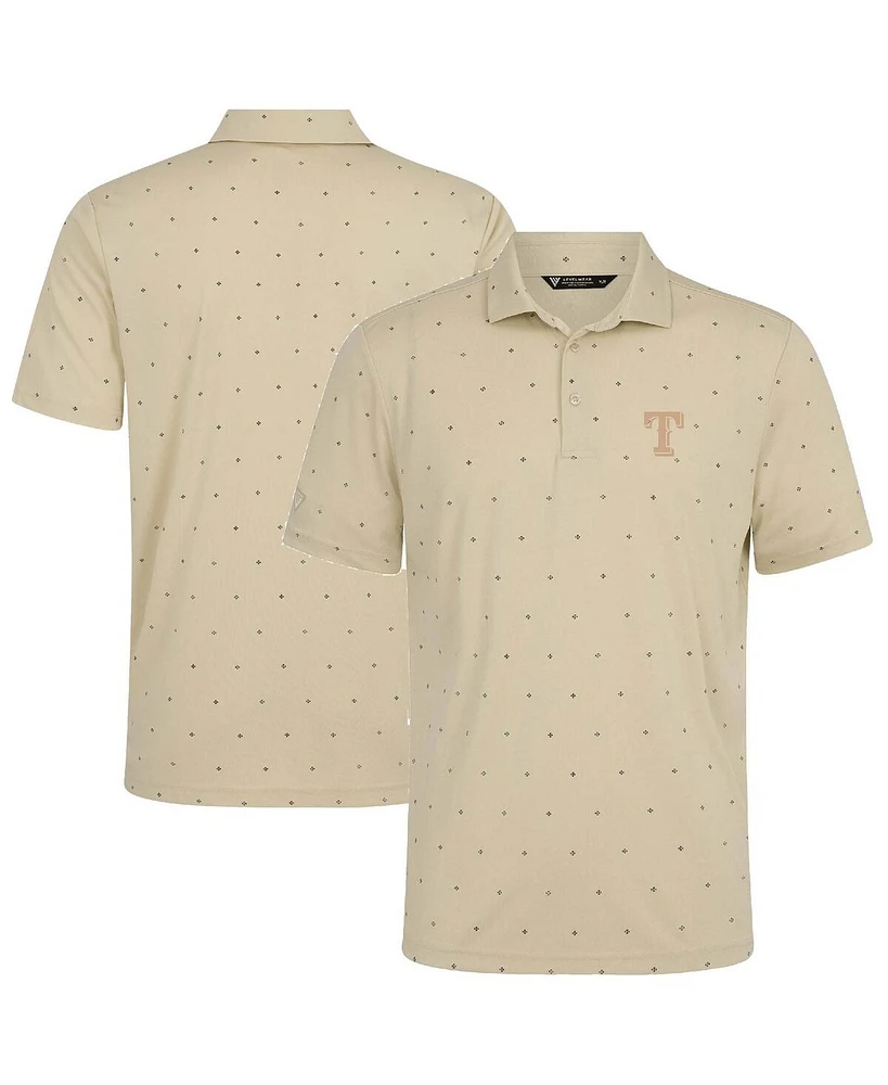 LevelWear Men's Cream Texas Rangers Vision Polo Shirt