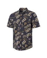 Reyn Spooner Men's Black Pittsburgh Pirates Kekai Button-Down Shirt