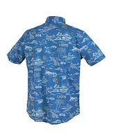 Reyn Spooner Men's Blue Detroit Lions Kekai Performance Button-Down Shirt