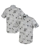 Reyn Spooner Men's Silver Las Vegas Raiders Kekai Performance Button-Down Shirt