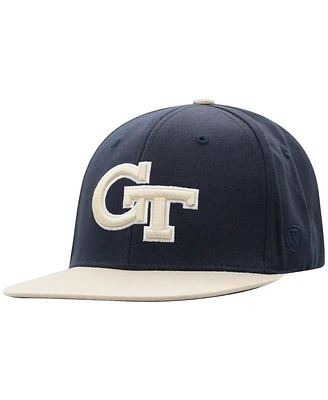Top of the World Big Boys and Girls Navy Georgia Tech Yellow Jackets Victory Maverick Snapback Hat