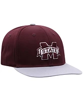 Top of the World Big Boys and Girls Maroon Mississippi State Bulldogs Victory Maverick Snapback Hat