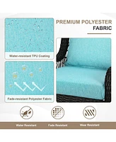 Aoodor 21x21 Inch Outdoor Deep Seat Cushion Set with Adjustable Straps and Waterproof