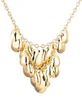 Adornia Gold Petal Bib Necklace