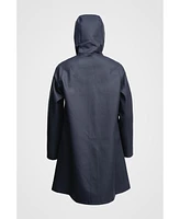 Stutterheim Women's Mosebacke Hooded Long Sleeve Raincoat