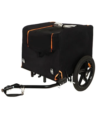 2-in-1 Bike & Pet Trailer - Convertible Carrier, All-Terrain Wheels