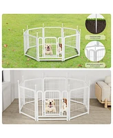 Dog Playpen 8 Panels 24" Heavy Duty