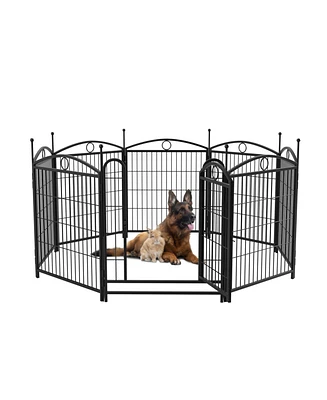 Dog Playpen 32-Inch 8-Panel Metal Pet Fence