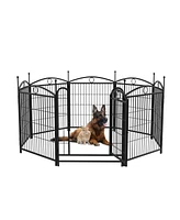 Dog Playpen 32-Inch 8-Panel Metal Pet Fence