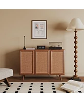 Streamdale Furniture Farmhouse Tv Stand/Console with Doors & Shelves
