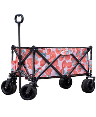 Streamdale Furniture Folding Garden Cart Wagon - Pink