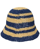 Lauren Ralph Lauren Stripe Crochet Bucket Hat
