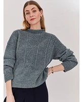 Celtic & Co. Women's British Wool Gansey Sweater