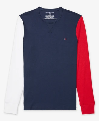 Tommy Hilfiger Men's Thermal Logo Long-Sleeve Pajama Shirt