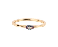 Marquise Birthstone Ring - August Peridot