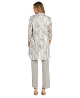 R & M Richards Petite Metallic Swing Jacket, Tank and Pants 3-Pc. Set
