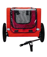 Pet Bike Trailer - Folding, Quick Release, Leash