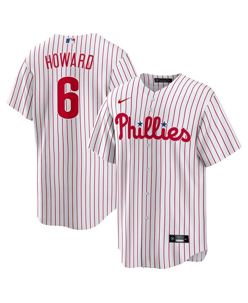 Nike Men's Ryan Howard White Philadelphia Phillies Replica Jersey