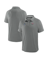 Fanatics Men's Gray Florida Panthers 2025 Stanley Cup Champions Authentic Pro Polo Shirt