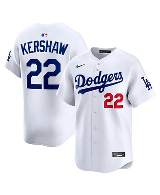 Nike Men's Clayton Kershaw White Los Angeles Dodgers Home Limited Player Jersey