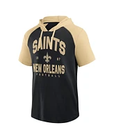 Logo Athletic Men's Black New Orleans Saints Prime Hoodie T-Shirt