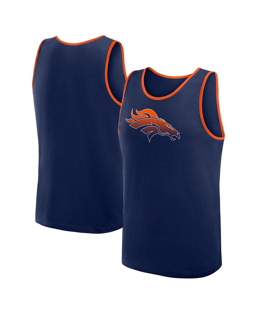 Logo Athletic Men's Navy Denver Broncos Unmatched Success Tank Top