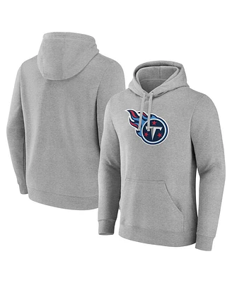 Fanatics Men's Heather Gray Tennessee Titans Deliver Fleece Pullover Hoodie