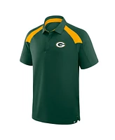 Fanatics Men's Green Bay Packers Back Around Raglan Polo Shirt