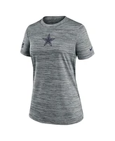 Nike Women's Gray Dallas Cowboys Sideline Velocity Performance T-Shirt