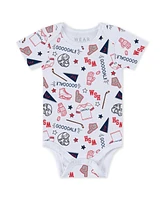 Wear by Erin Andrews Baby Boys and Girls 3-Piece Washington Capitals Turn Me Around Bodysuits Pants Set