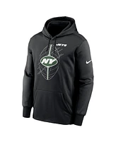 Nike Men's Black New York Jets Performance Fleece Pullover Hoodie