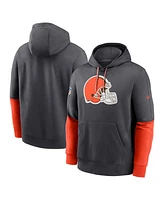 Nike Men's Anthracite Cleveland Browns 2024 Sideline Club Pullover Hoodie