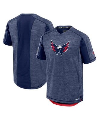 Fanatics Men's Heather Navy Washington Capitals Authentic Pro Rink Performance T-Shirt