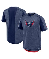 Fanatics Men's Heather Navy Washington Capitals Authentic Pro Rink Performance T-Shirt
