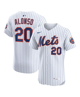 Nike Men's Pete Alonso White New York Mets Home Elite Player Jersey