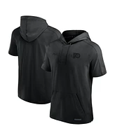 Fanatics Men's Black Philadelphia Flyers Authentic Pro Road Performance Short Sleeve Pullover Hoodie