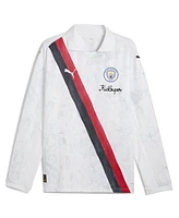 Puma x KidSuper Men's White Manchester City 2025 Fifa Club World Cup Retro Long Sleeve T-Shirt