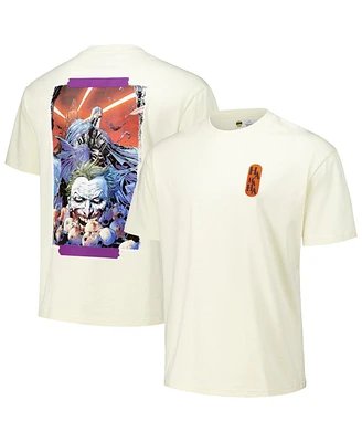 Freeze Max Men's Cream Batman Comics The Joker Loose Fit T-Shirt