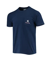 Image One Men's Navy Michigan State Spartans Campus Americana T-Shirt