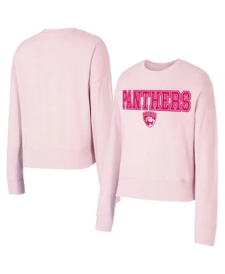 Concepts Sport Women's Pink Florida Panthers Tonal Pullover Sweatshirt