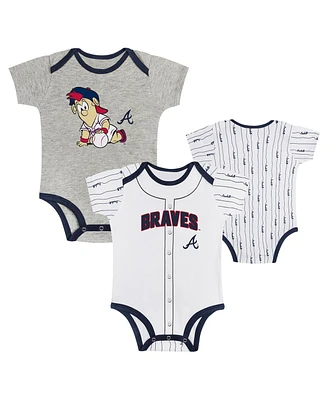 Outerstuff Baby Boys and Girls 2-Pack Atlanta Braves Play Ball Bodysuit