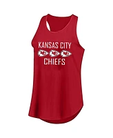 Fanatics Women's Travis Kelce Red Kansas City Chiefs Plus Name Number Tank Top