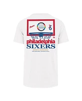 '47 Brand Men's White Philadelphia 76ers City Edition Backboard T-Shirt